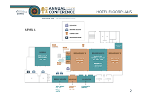 Renaissance Nashville Hotel Conference Center Level 1 Floorplan
