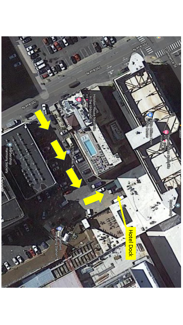 Renaissance Hotel Loading Dock Directions